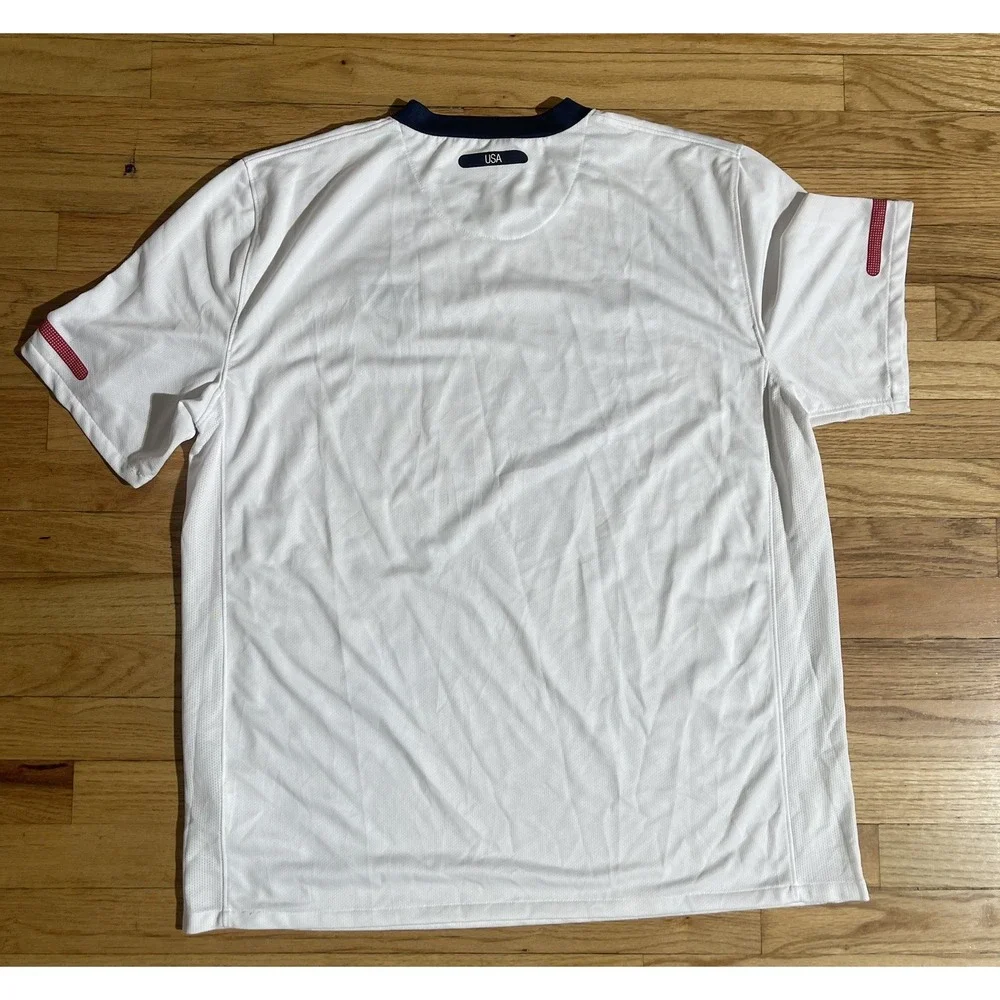 Nike USMNT 2010/2011 Authentic White USA Away Futbol Soccer Jersey Size XL